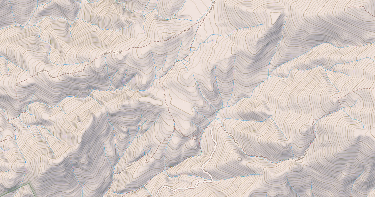 Map preview of Black Canyon To Redding Canyon