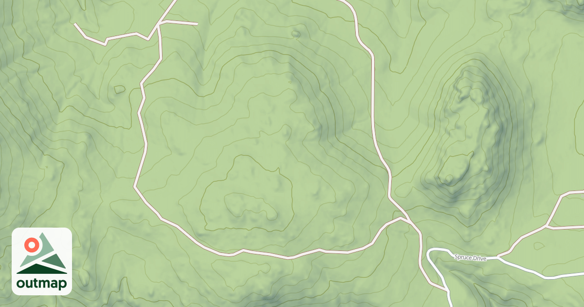 Map of BIG JOHN MOUNTAIN