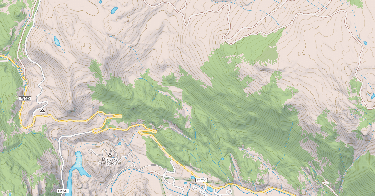 Map preview of Sawmill Gulch