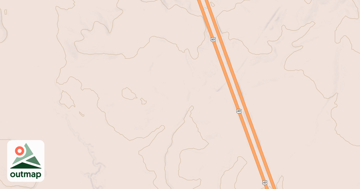 Map of USFS National Forest System Roads {55F67820-A836-4F43-9405-A01B22AAB8ED}