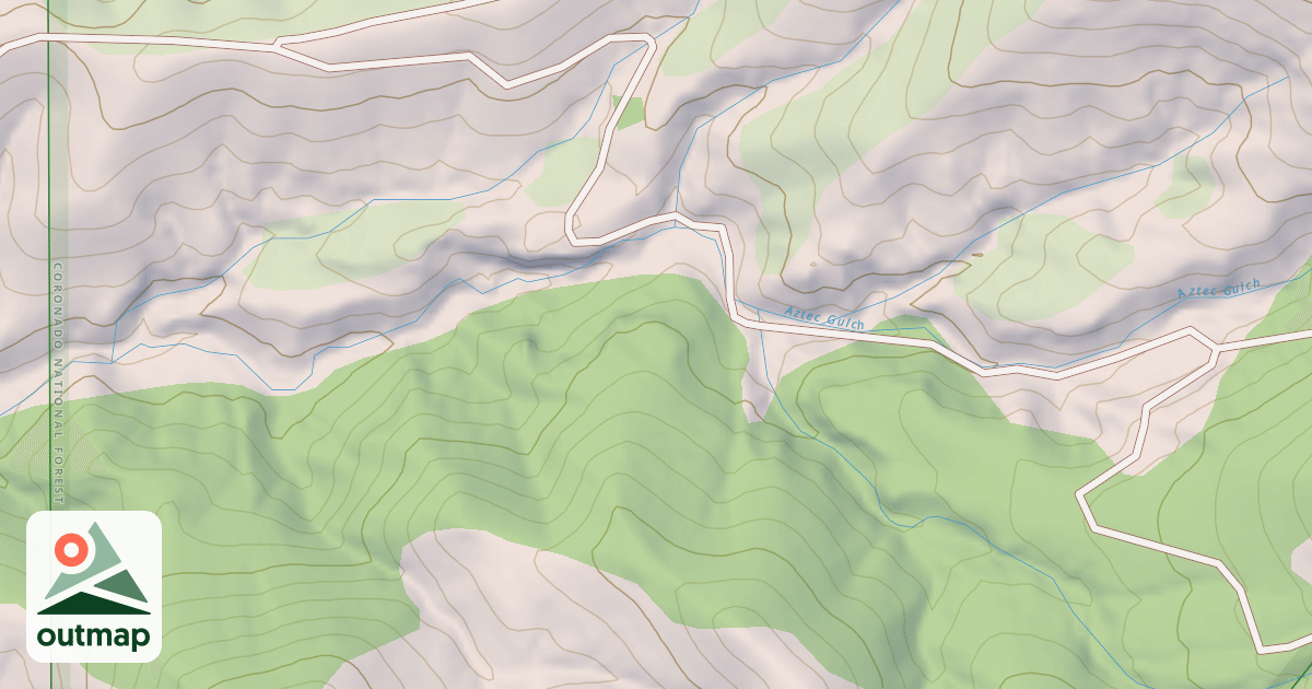 Map of AZTEC MINE