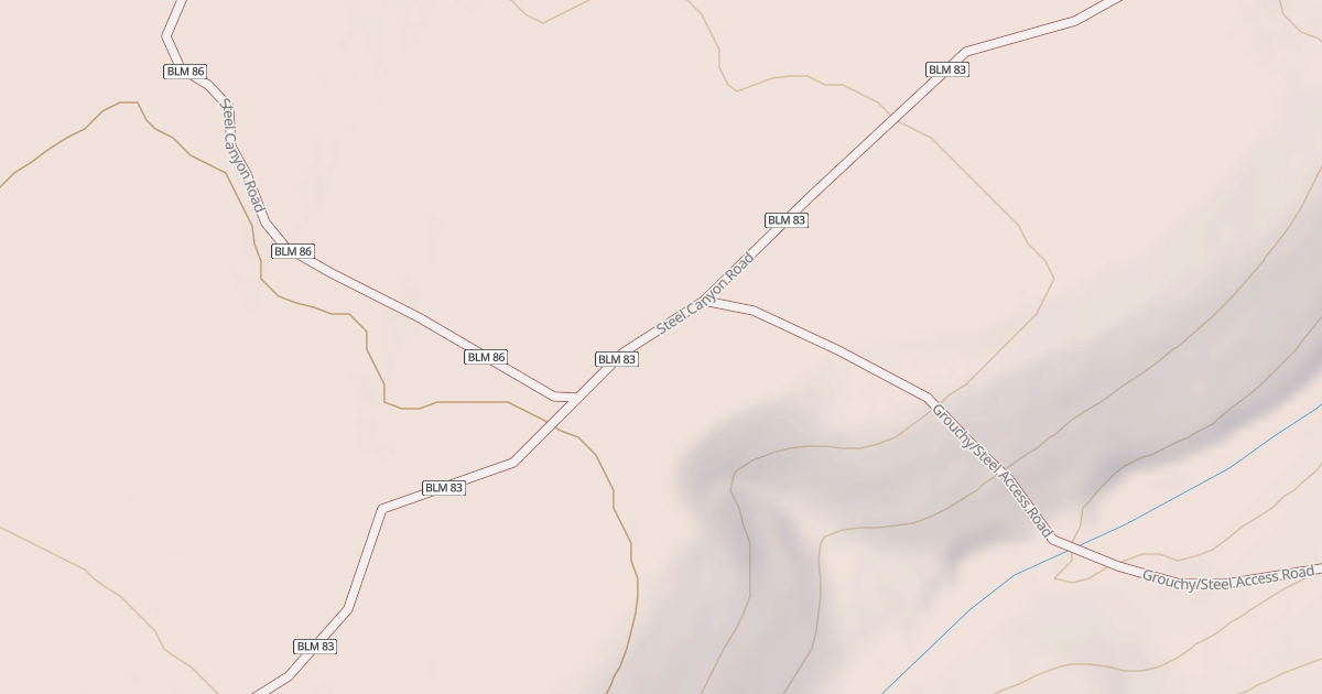 Map preview of BLM National GTLF Public Motorized Roads 34f92bc8-a833-4915-807c-06f4dd2547a6