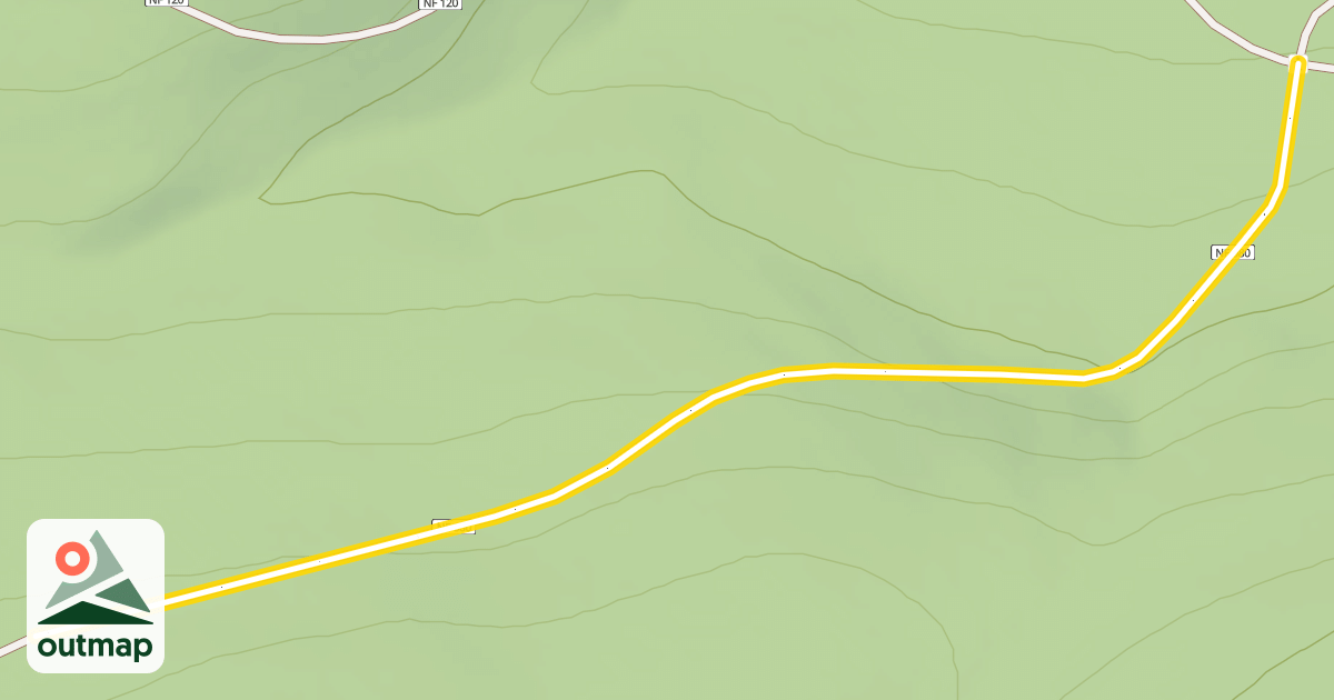 Map of Forest Road 4615-080