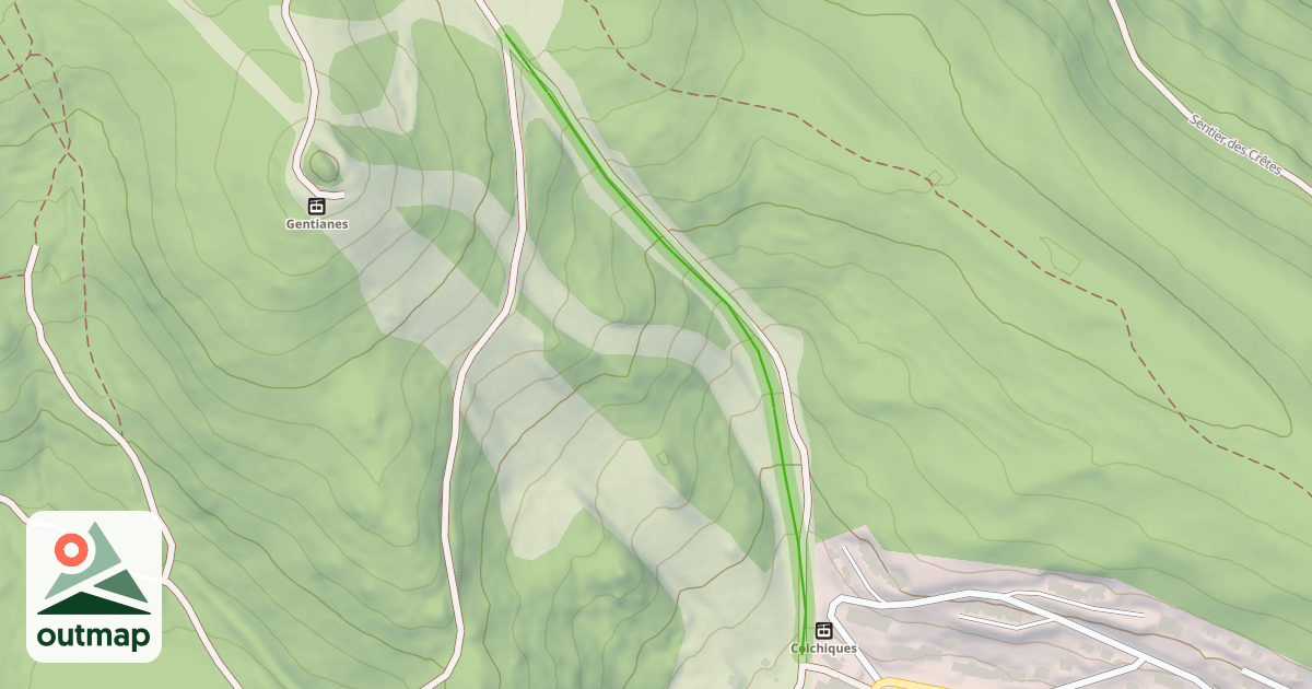 Map of Colchiques