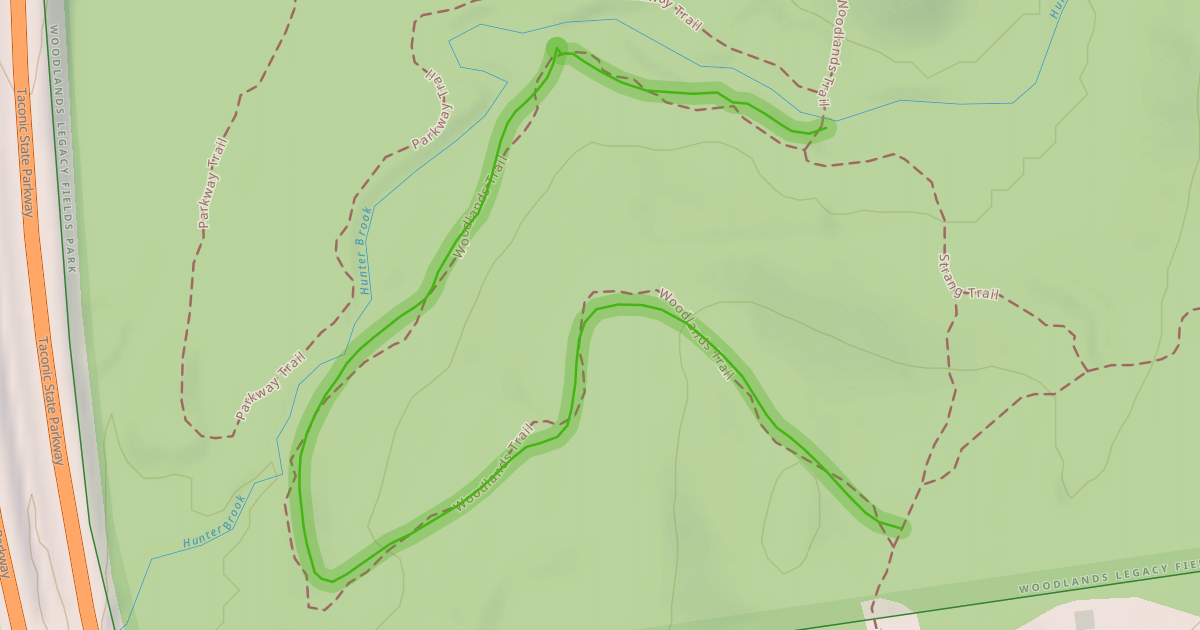 Map preview of Y Woodlands Trail