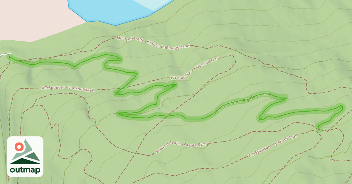 Map of Spencer Trails - Big Gulps, Eh?