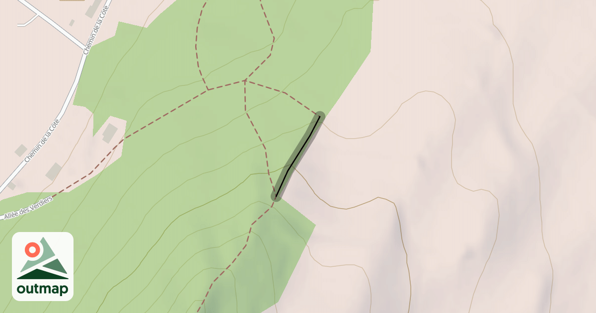 Map of Crêtes de Champagnier