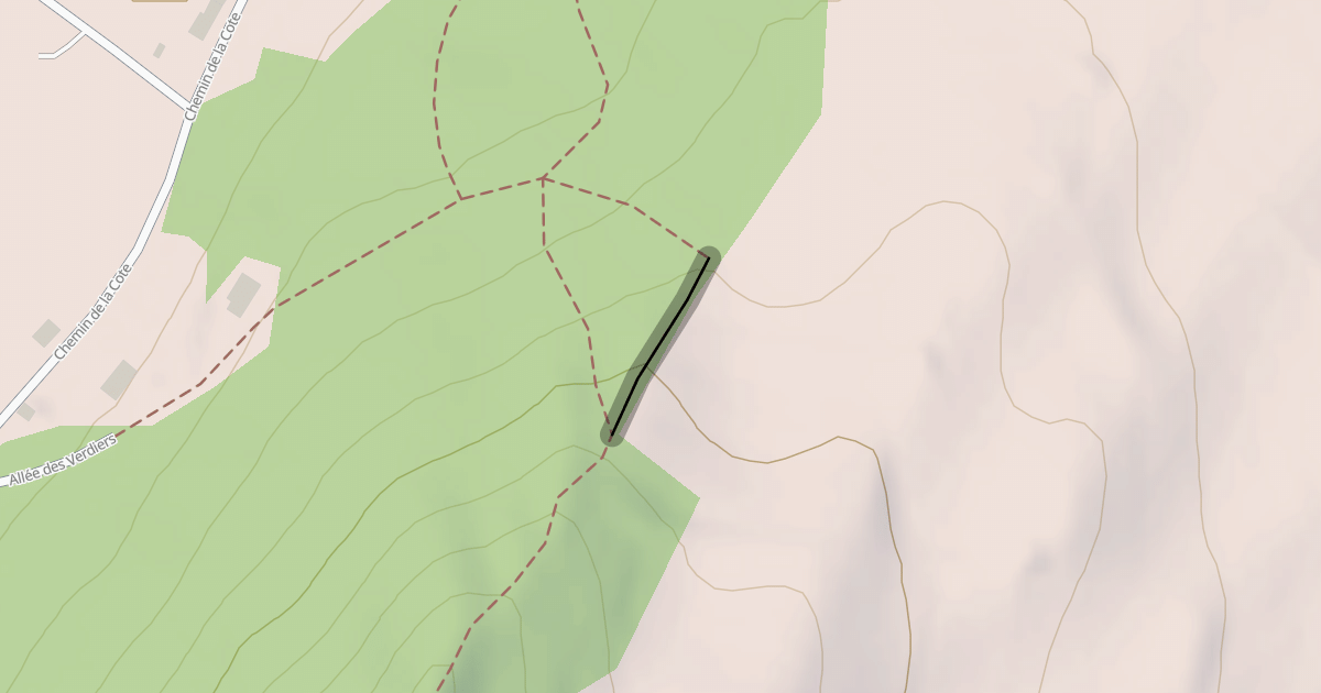 Map preview of Crêtes de Champagnier