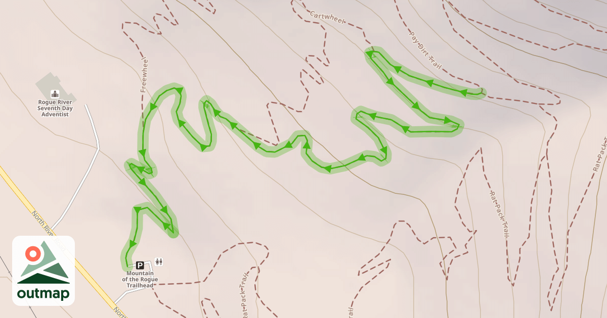 Map of Pay Dirt Trail