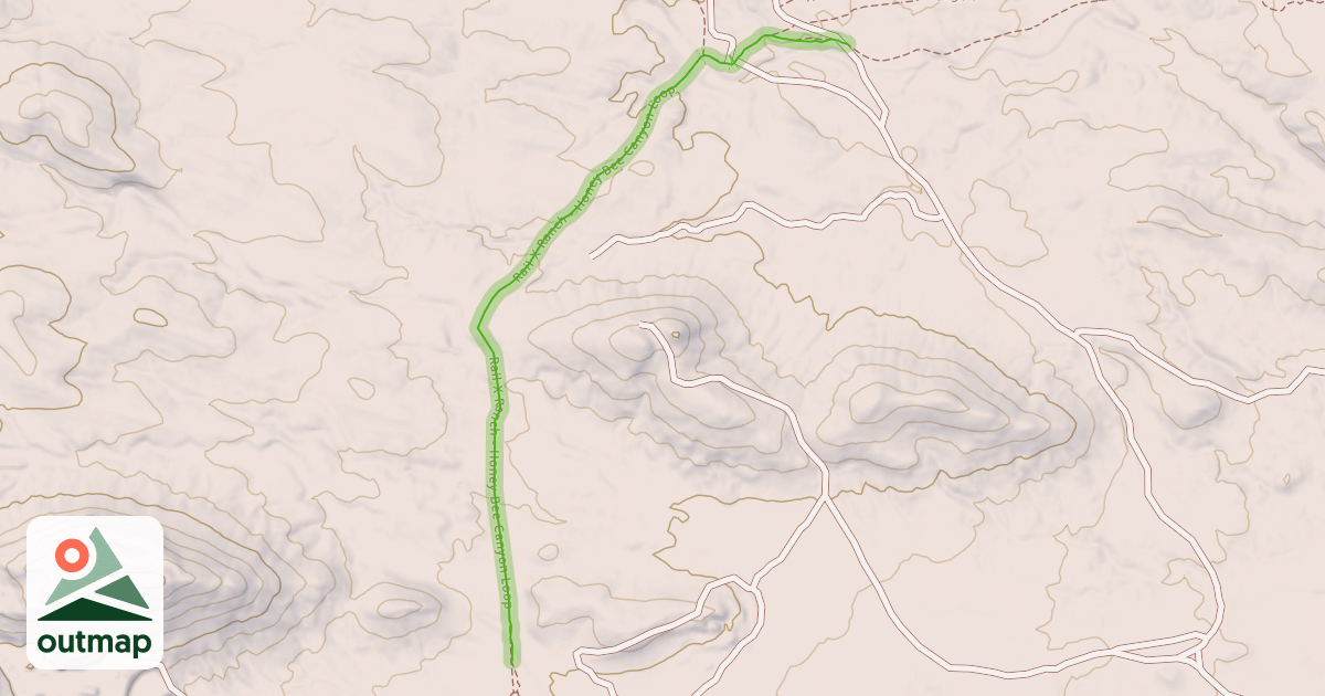 Map of Rail X Ranch - Honey Bee Canyon Loop