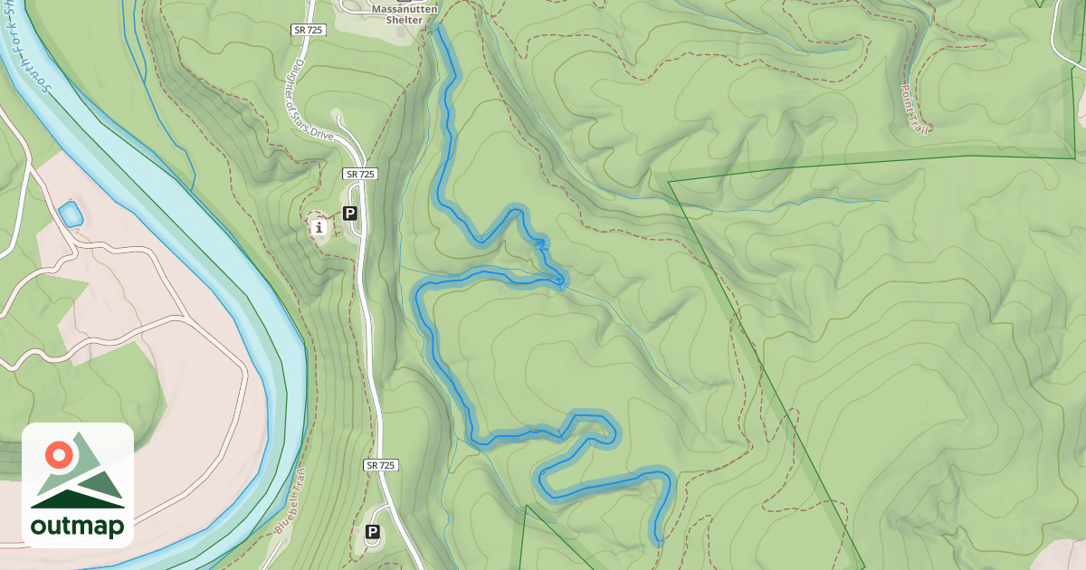 Map of Allen's Mountain Trail
