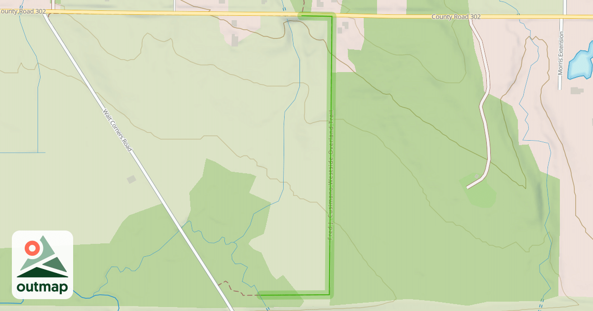 Map of Fred J. Cusimano Westside Overland Trail