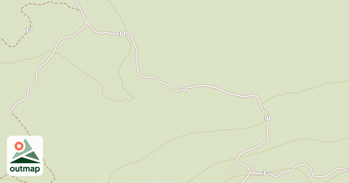 Map of Cline Buttes Tr 11
