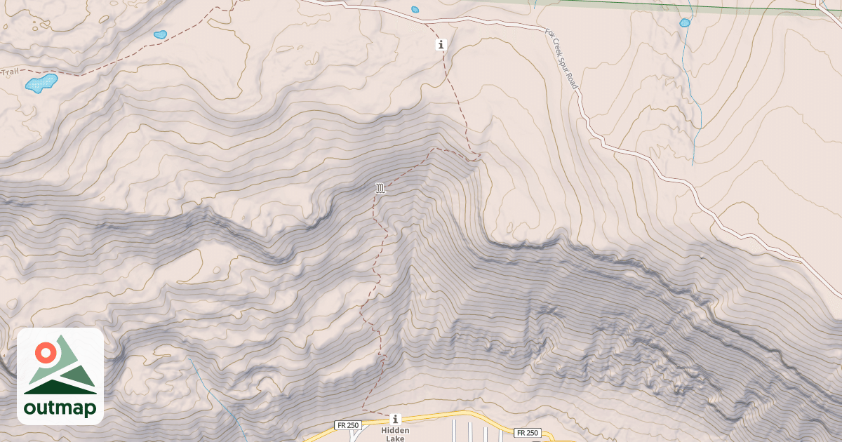 Map of HIDDEN LAKE