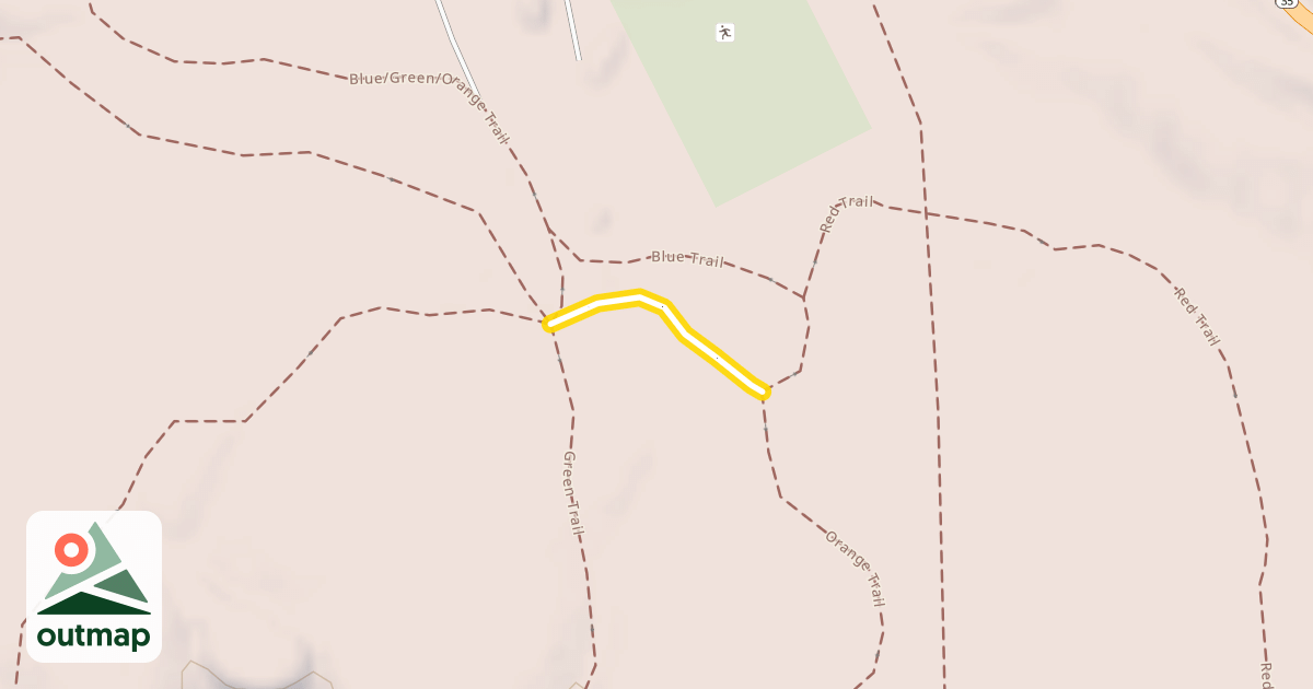 Map of Blue/Orange Trail