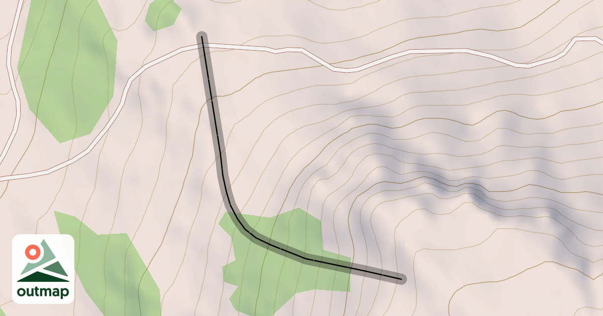 Map of Cougar Chutes
