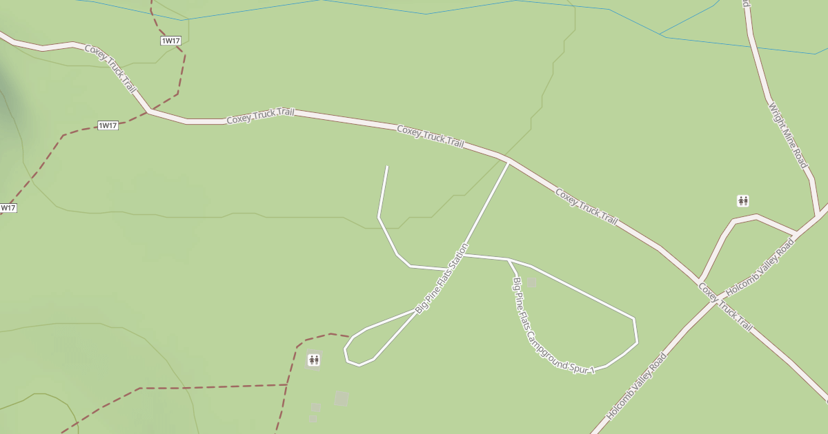 Map preview of BIG PINE FLATS CG SPUR 2