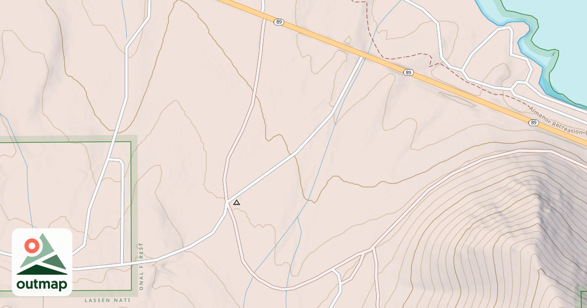 Map of ALMANOR SPUR