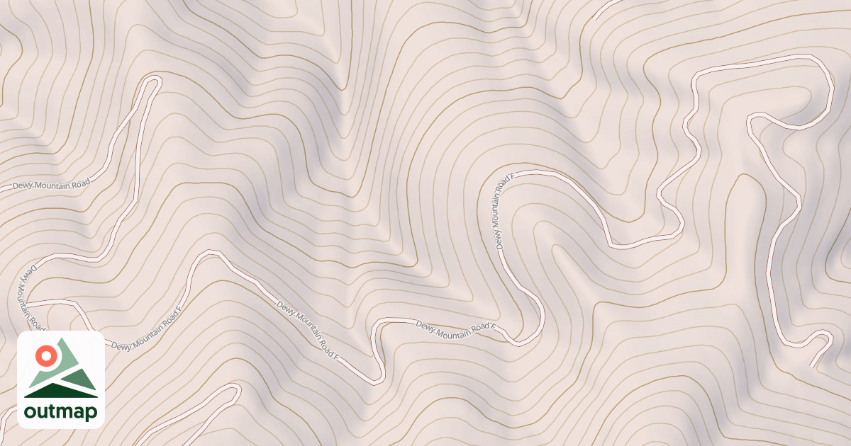 Map of DEWEY MOUNTAIN F