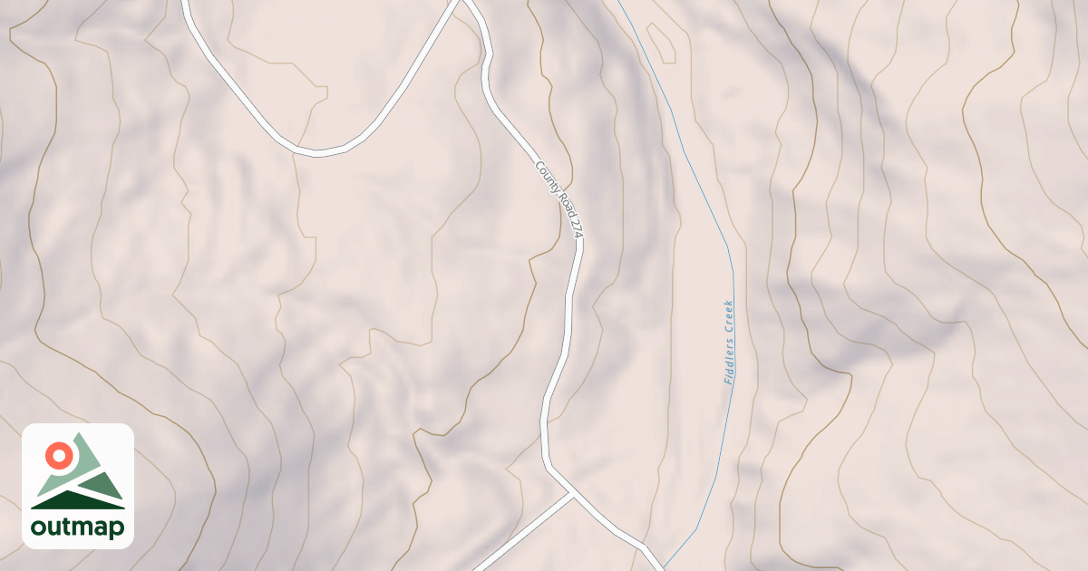 Map of FIDDLER ROCK