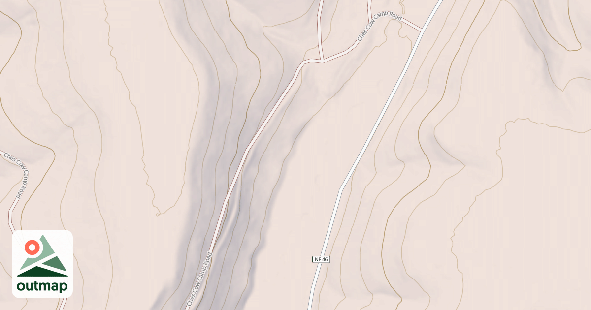 Map of N 418 B CHES COW CAMP