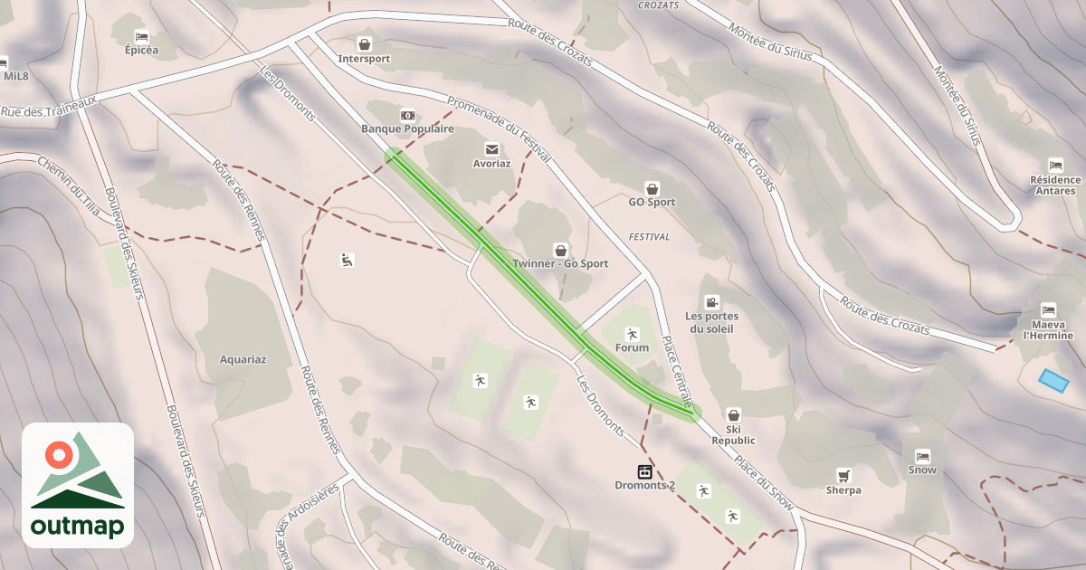 Map of Rue des Traineaux