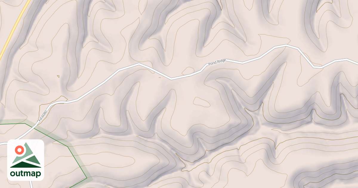 Map of POND RIDGE