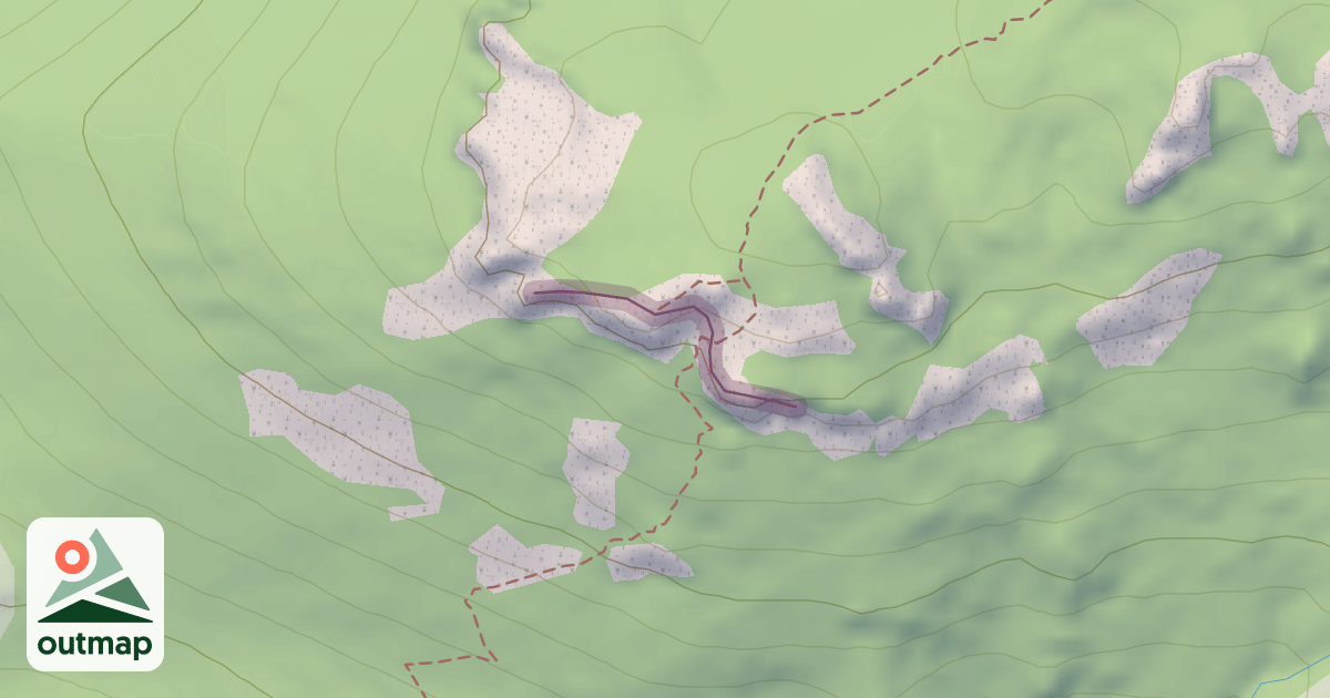 Map of Climbing Crag
