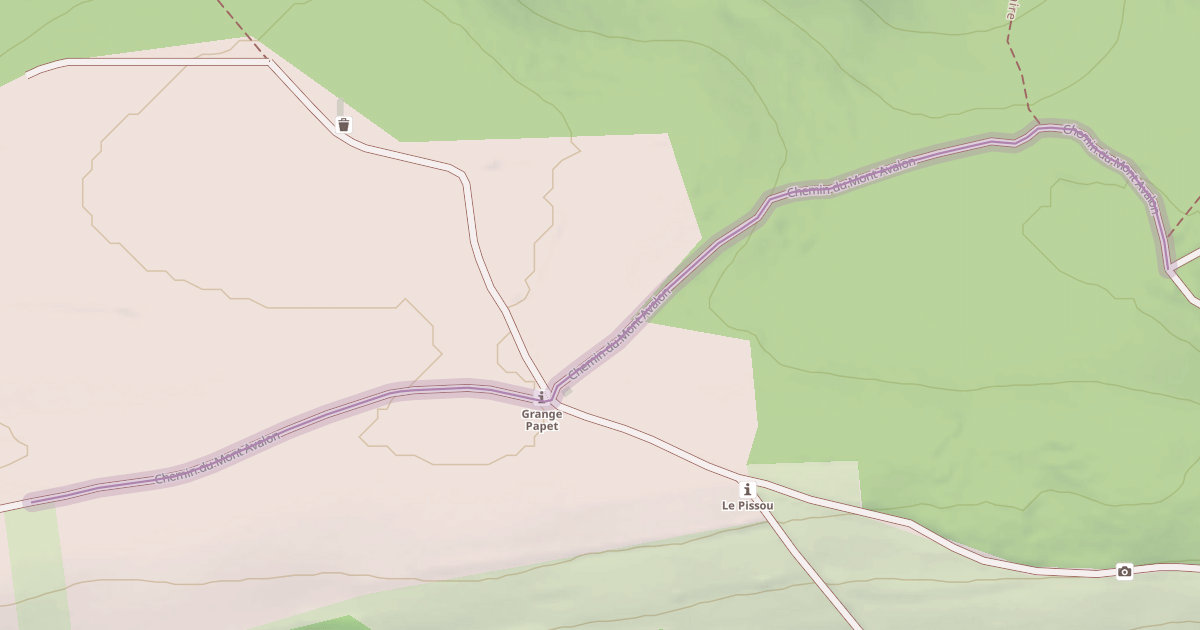 Map preview of Chemin du Mont Avalon