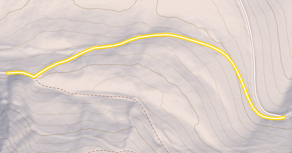 Map preview of Pole Ridge Road
