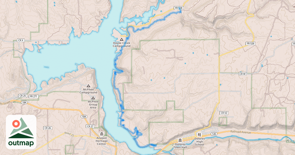 Map of Mcphee Overlook Trail