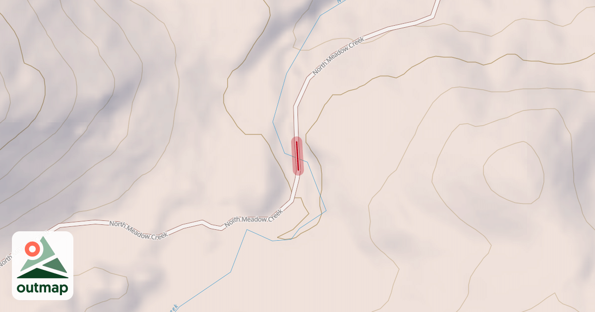 Map of North Meadow Creek