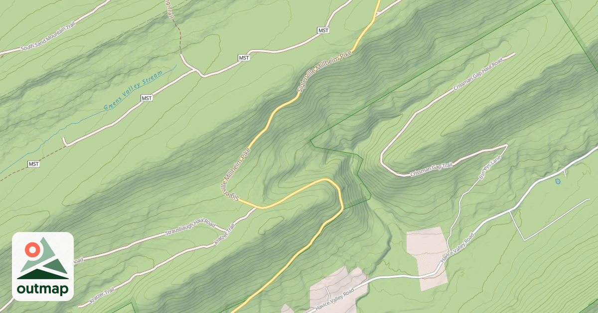Map of Bald Eagle State Forest Snowmobile Trails
