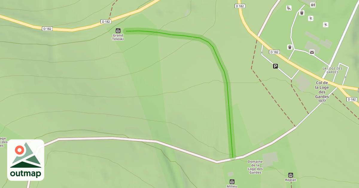 Map of Liaison Grand Téléski