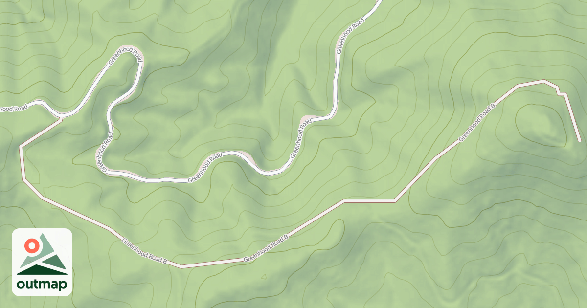 Map of GREENHOOD B