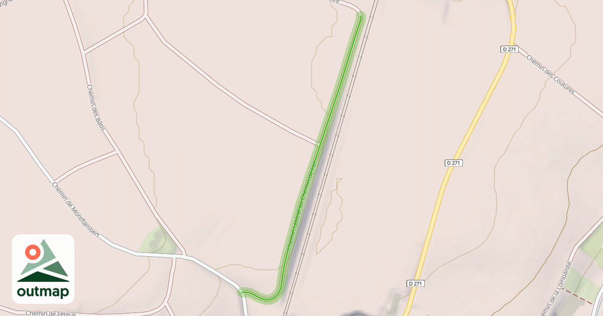Map of Chemin Latéral au Chemin de Fer