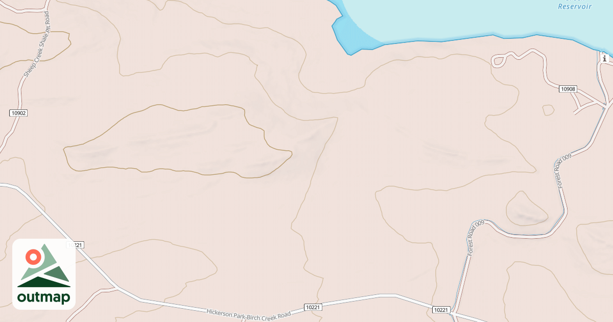 Map of HICKERSON PK TO SHEEP CK BYPAS