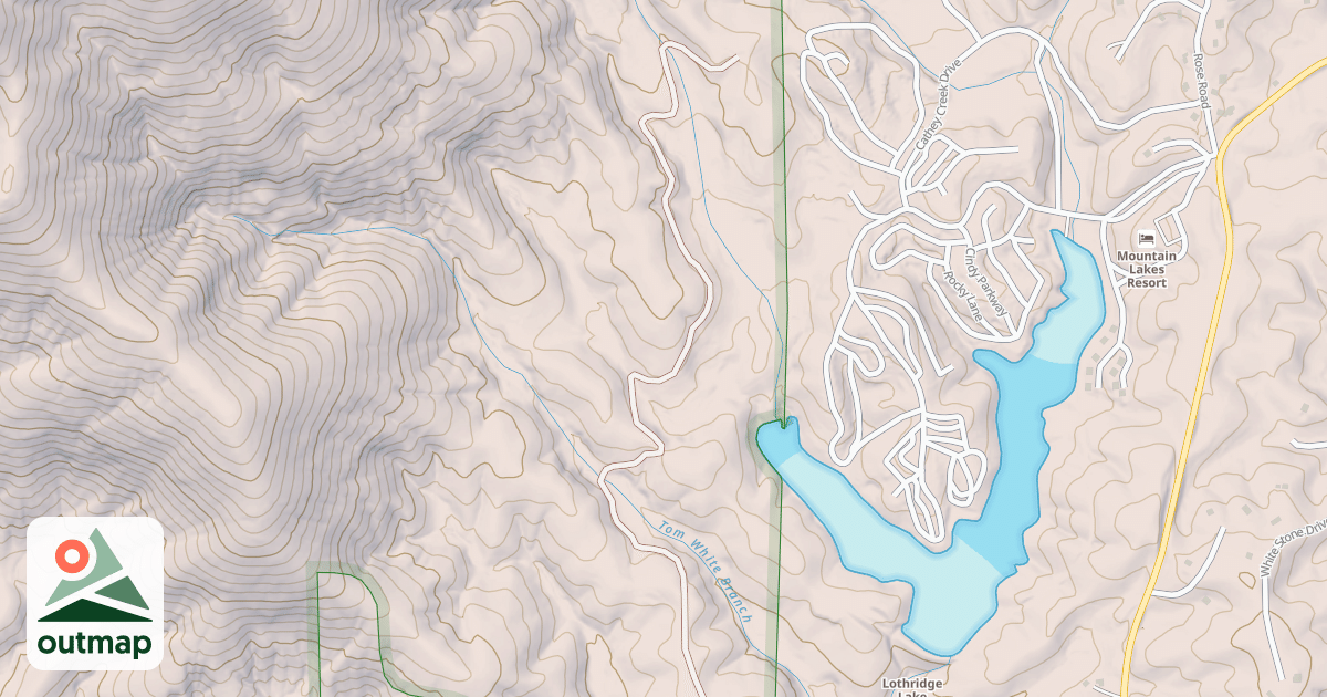 Map of BARKER TRAIL ROAD