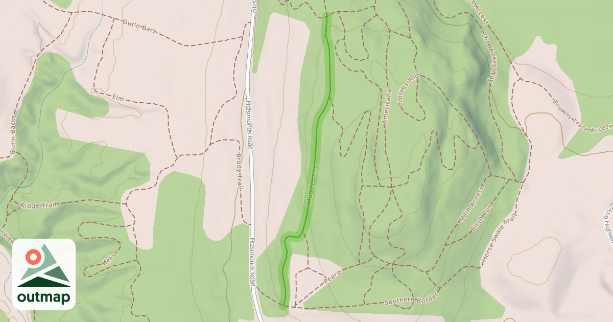Map of Muddy Lane