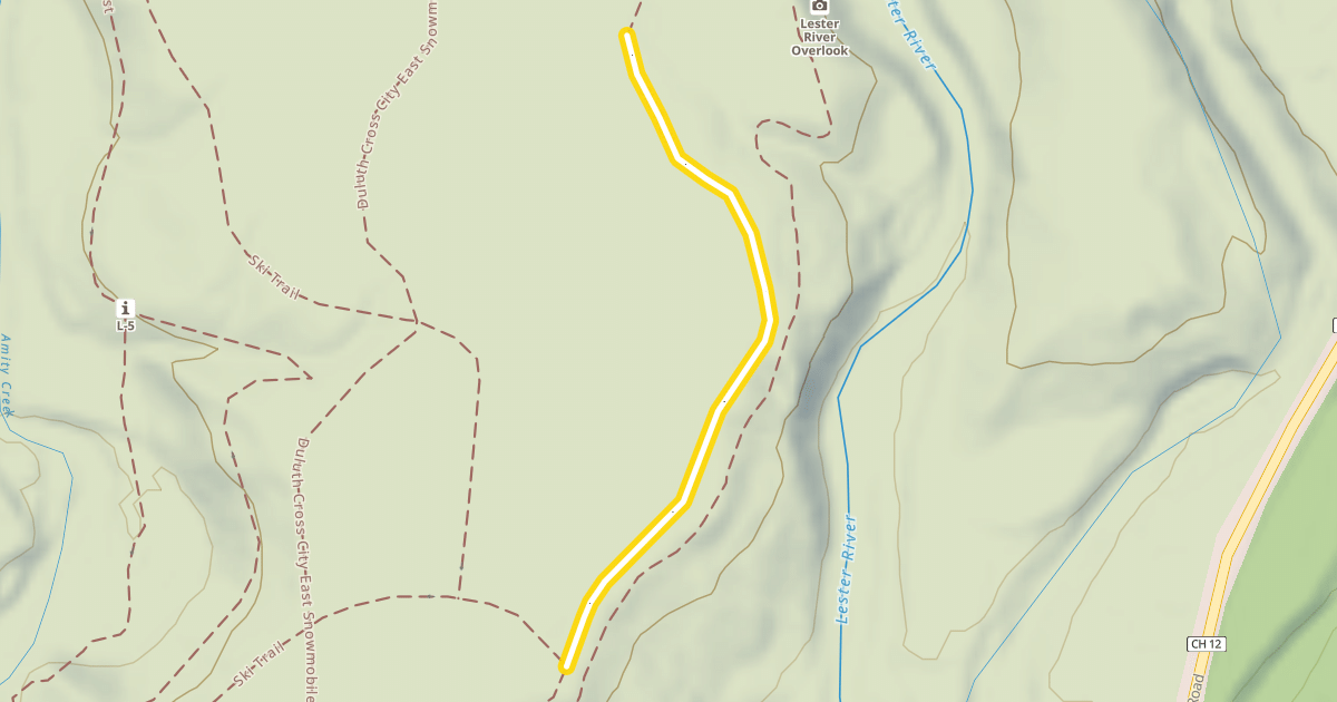 Map preview of Ski Trail
