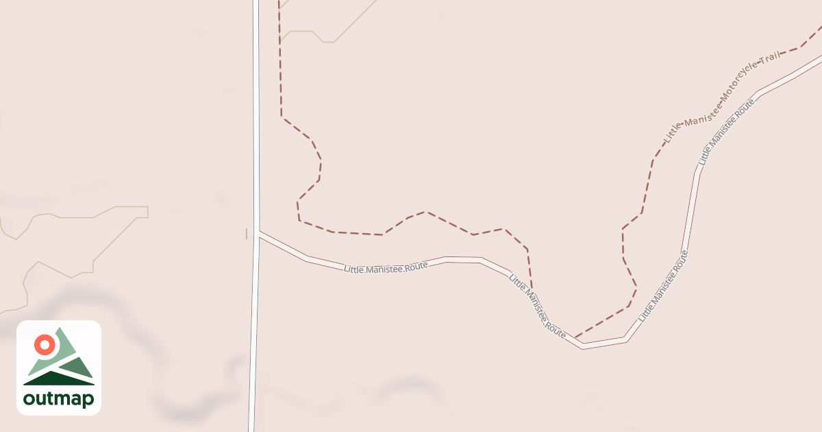 Map of Little Manistee Route