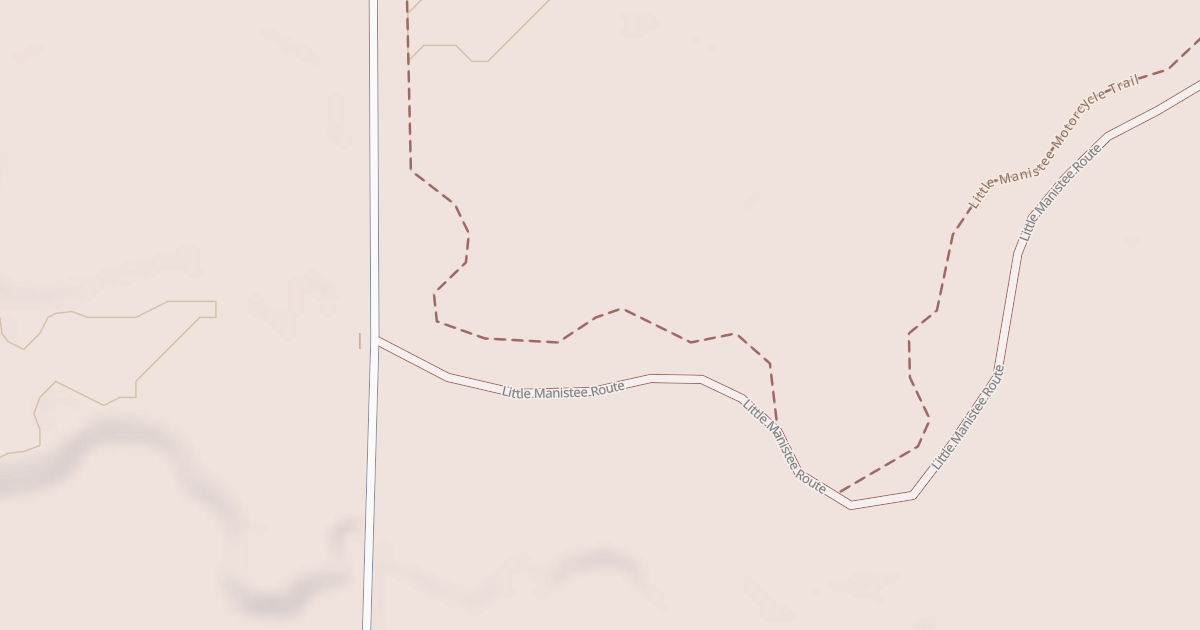 Map preview of Little Manistee Route
