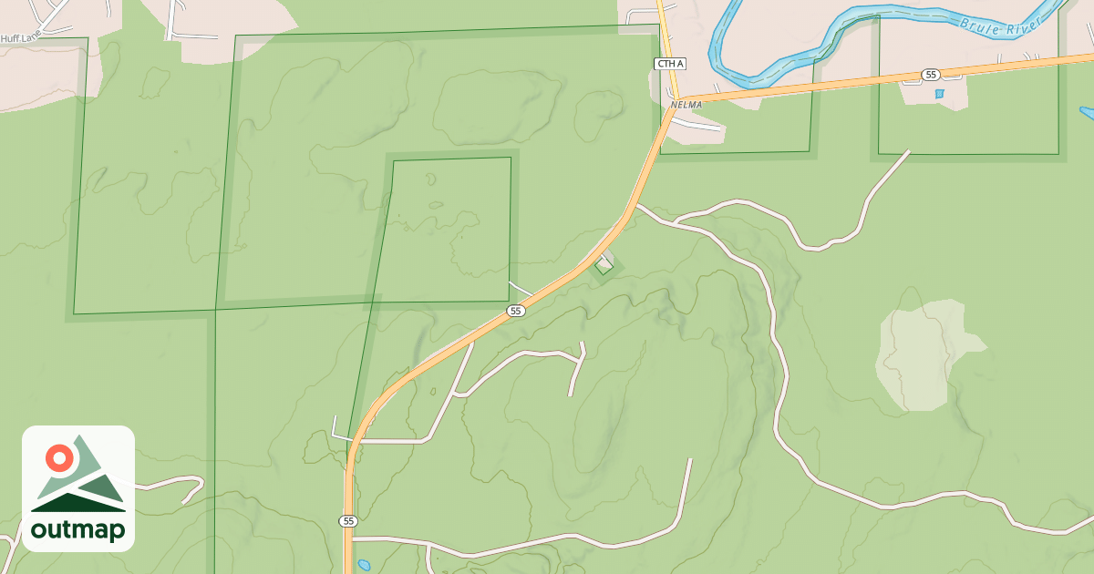 Map of Forest County Snowmobile