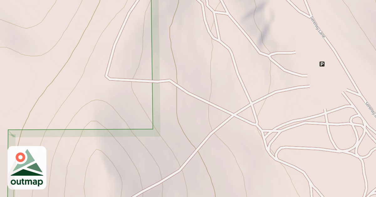 Map of NORTH PEAK ROAD
