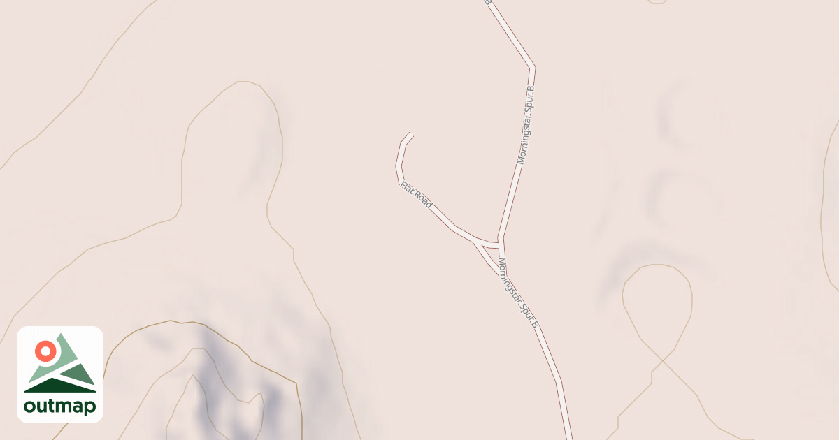 Map of FLAT ROAD