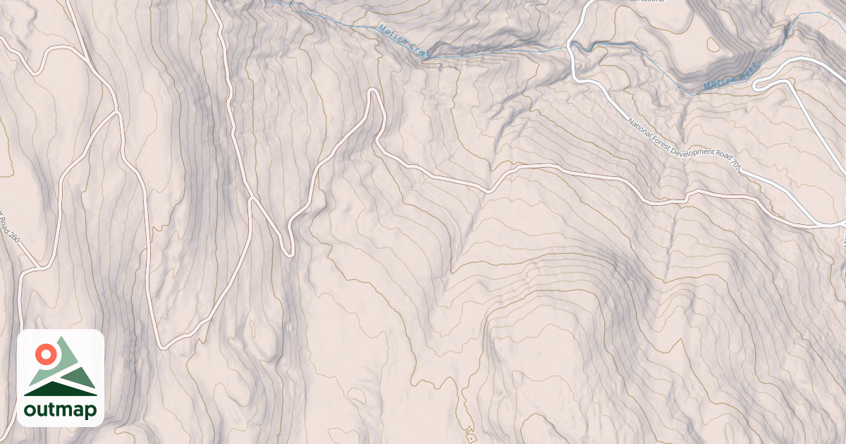 Map of USFS Motor Vehicle Use Map Roads {18F99BD7-7A88-4C58-BA97-B3E5868B1FB2}