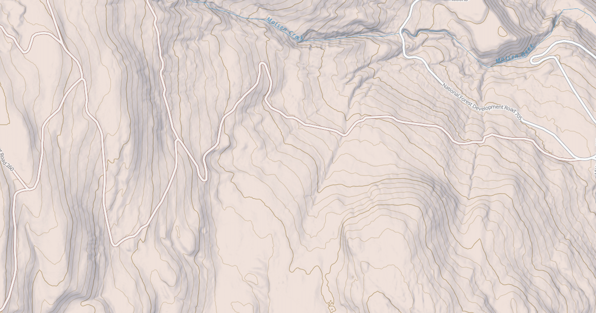 Map preview of USFS Motor Vehicle Use Map Roads {18F99BD7-7A88-4C58-BA97-B3E5868B1FB2}