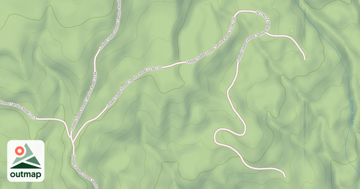 Map of USFS National Forest System Roads {2F2A0A92-4C33-4ADA-A809-6DEEEC4E3C99}