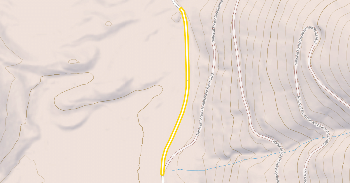 Map preview of National Forest Development Road 4826