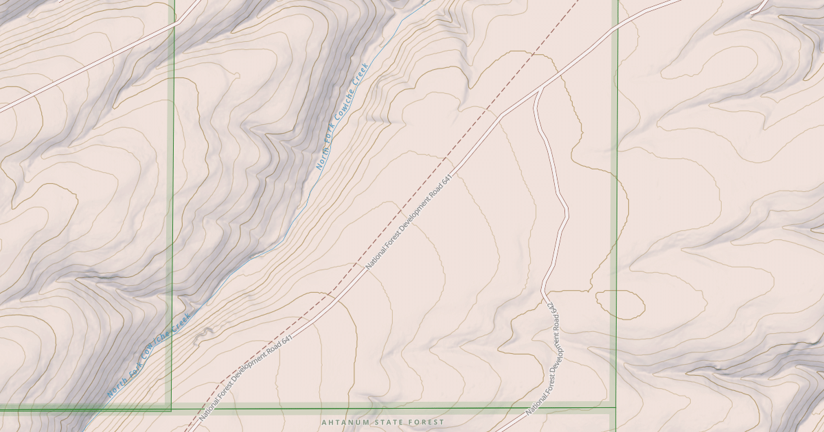 Map preview of USFS National Forest System Roads {290995DC-8C4A-4C8D-9A49-EF7F5ABCEEAF}